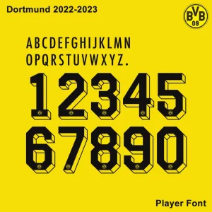BVB Dortmund 2022-2023 Font