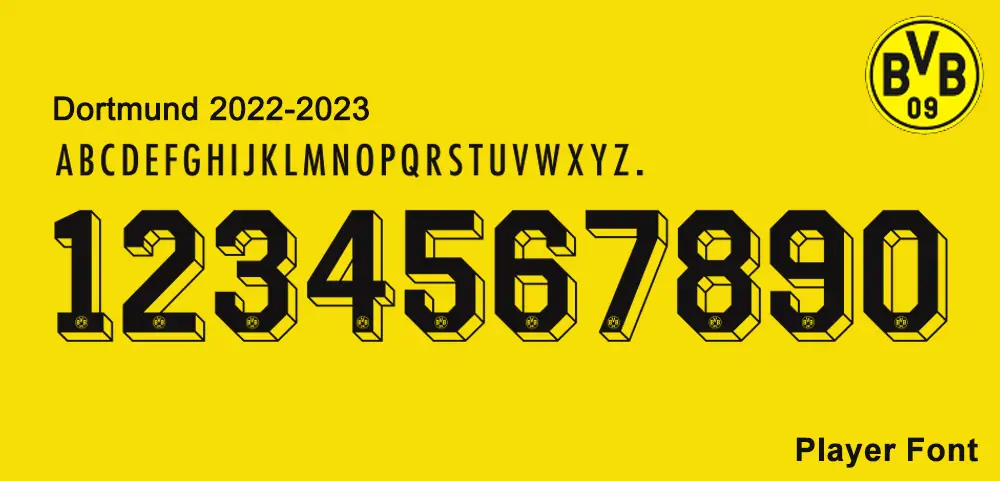 Dortmund 2022-23 Font