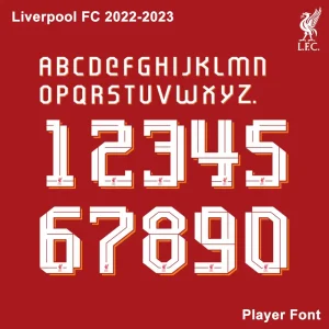 Liverpool 2022-2023 Cup Font