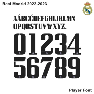 Real Madrid 2022-2023 Font