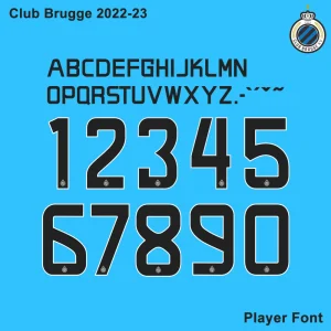 club brugge 2022-23 Font