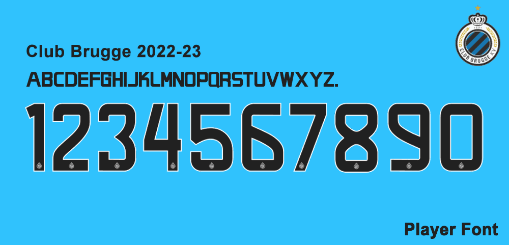 club brugge 2022-2023 font