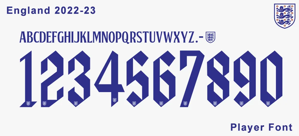 England 22-23 Font