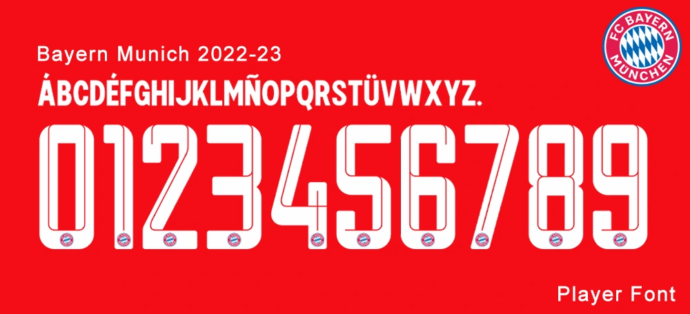 FC Bayern Munich 21-23 Font