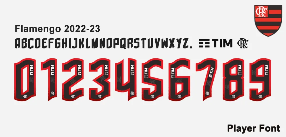 Flamengo 2022-2023 Font