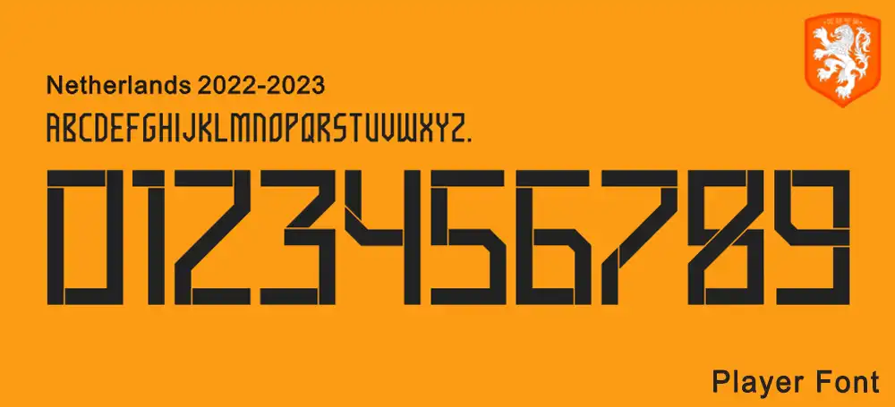 Netherlands 2022-2023 Font