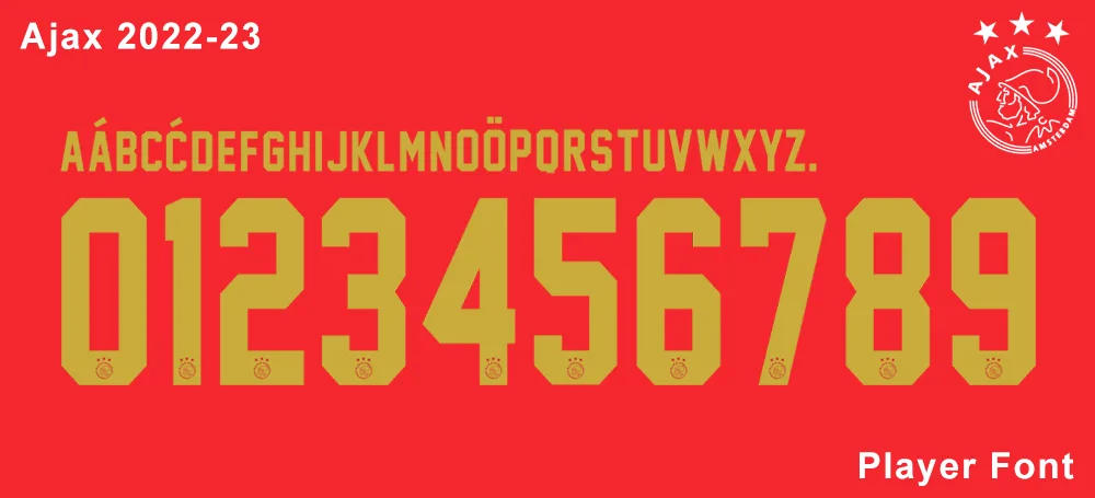 Ajax 22-23 Kit Font