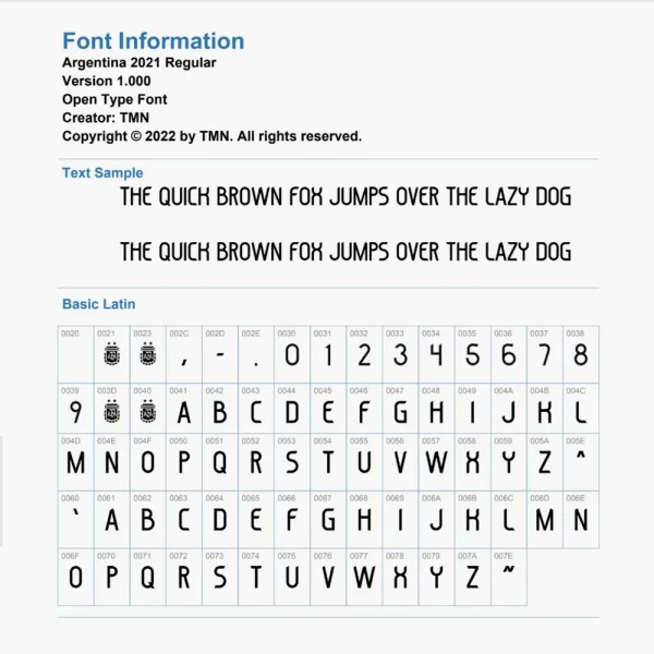 Argentina Finalissima 2022 Kit Font - Image 2
