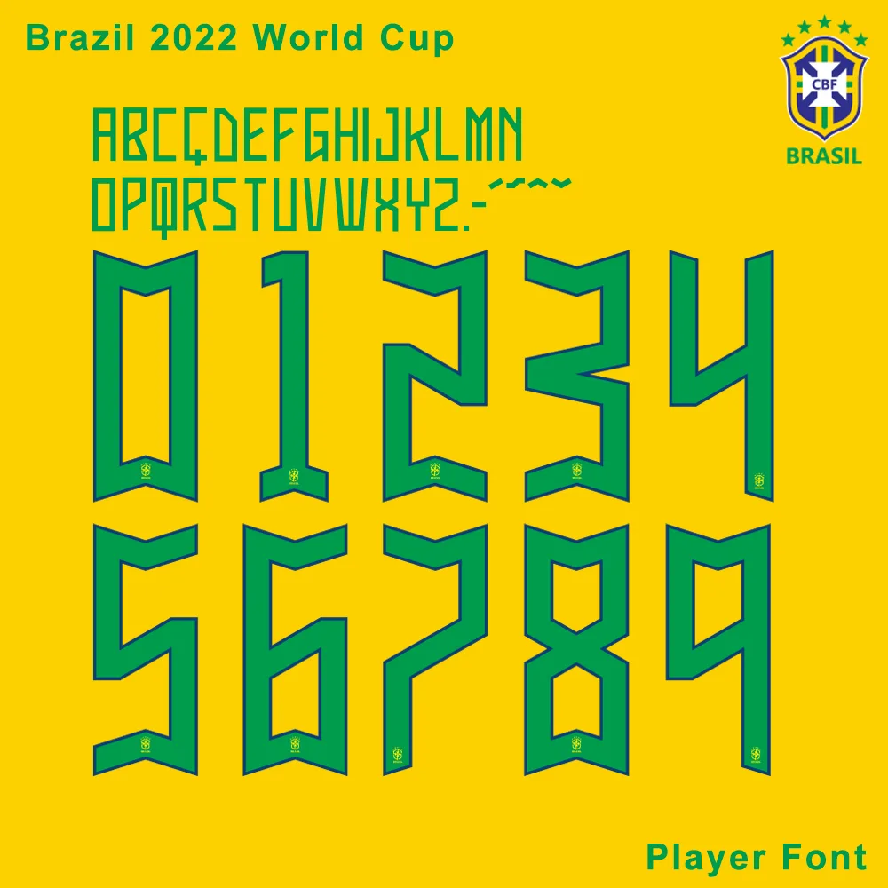 Brazil 2022 World Cup Font TTF Vector – Player Font