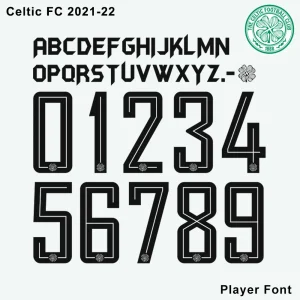 Celtic FC 2022 Kit Font