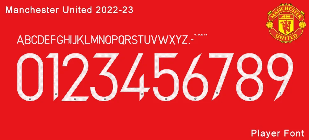 Manchester United 2022-23 Font