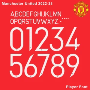 Manchester United 22-23 Font