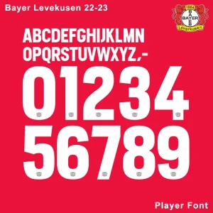 Bayer leverkusen 2022-23 Font