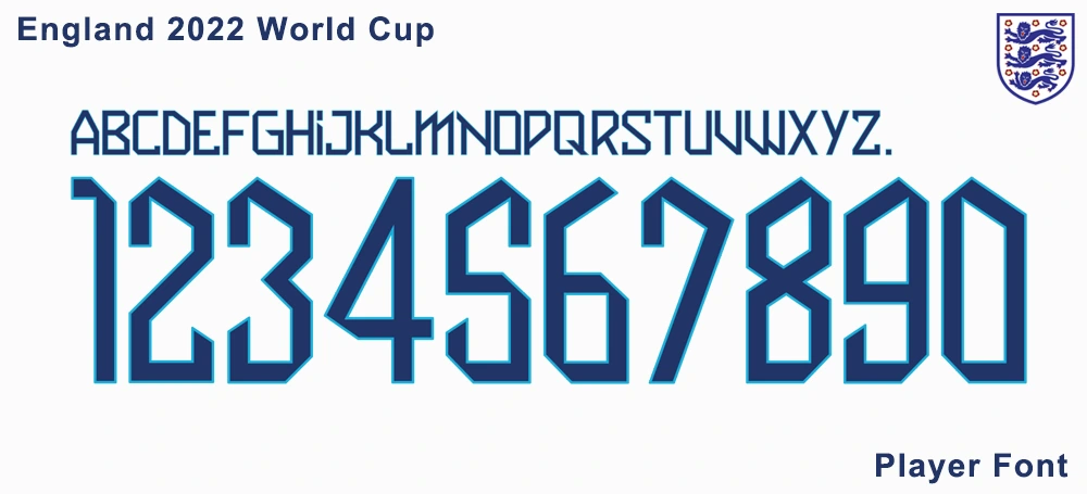 England 2022 World Cup Font Released – Player Font