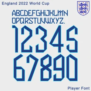 England 2022 World Cup Font