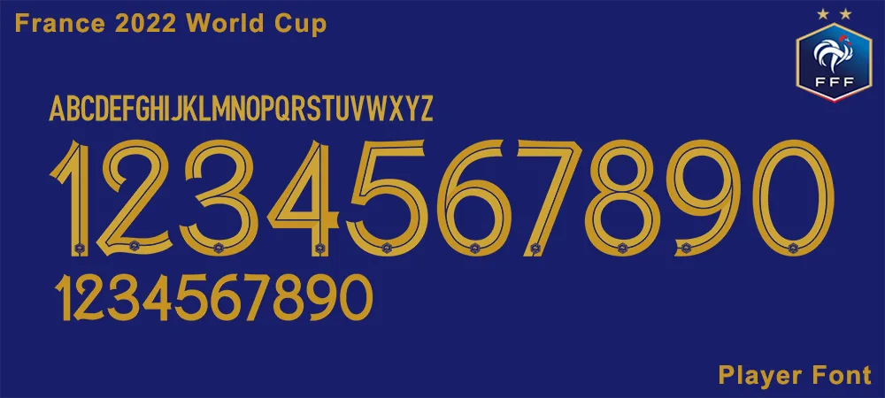 France 2022 World Cup Font