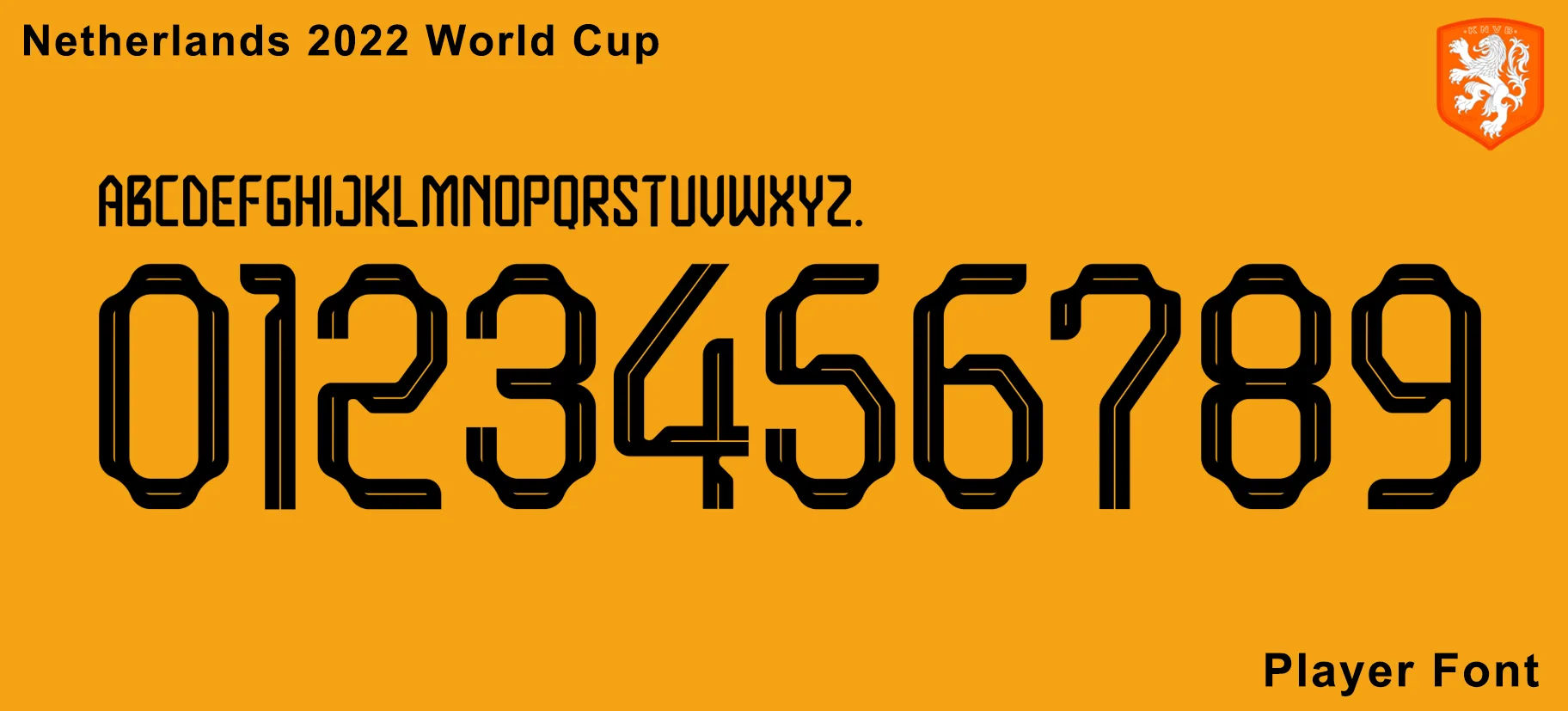Netherlands 2022 World Cup Font