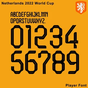 Netherland 2022 World Cup Font
