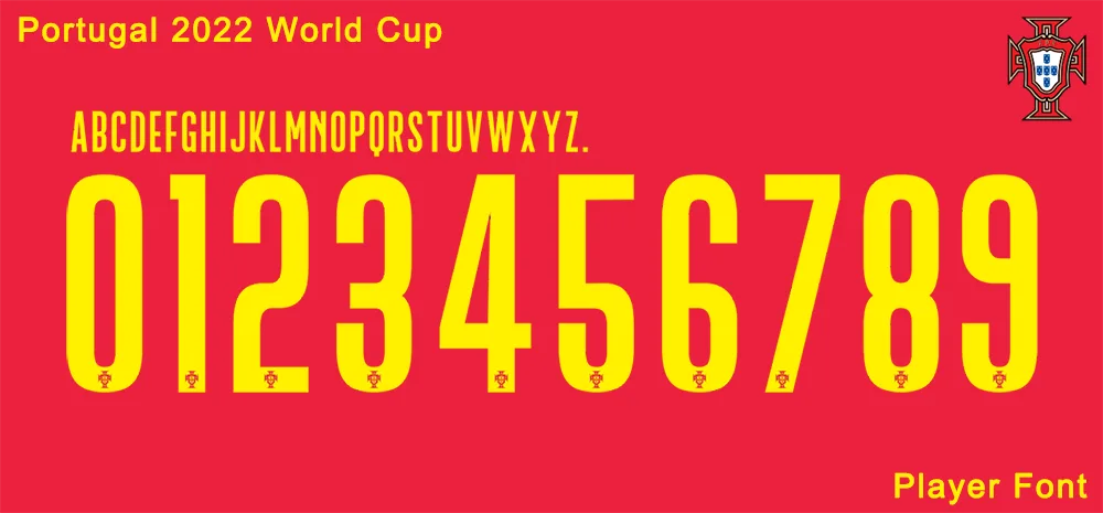 Portugal 2022 World Cup Font