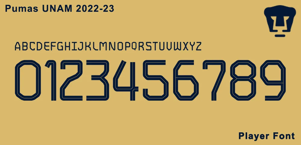 Pumas UNAM 22-23 Kit Font