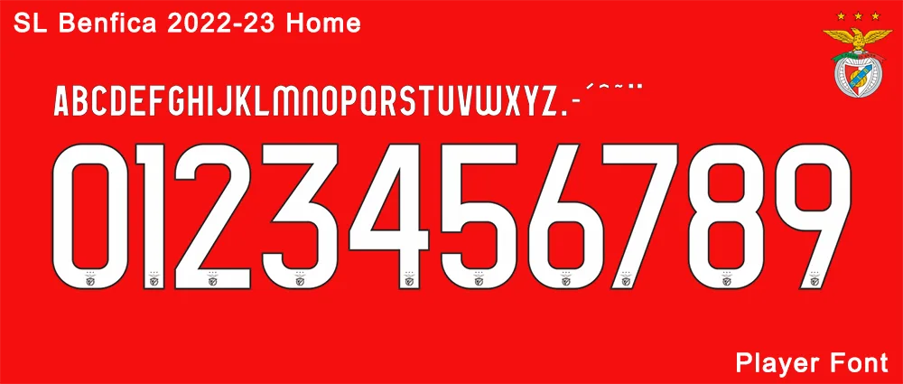 SL Benfica 22-23 Home Font