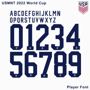 USA 2022 World Cup Kit Font