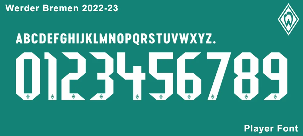 Werder Bremen 22-23 Kit Font