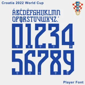 Croatia 2022 World Cup Font