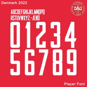 Denmark 2022 World CUp Font