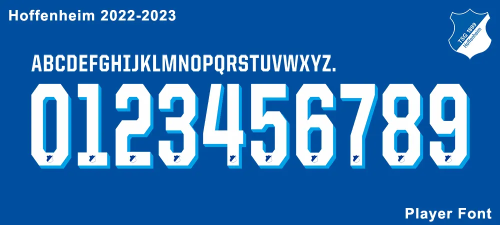 Hoffenheim 2022-2023 Font