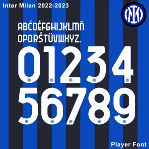 Inter Milan 2022-2023 Kit Font