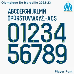 Olympique De Marseille 2022-2023 Font