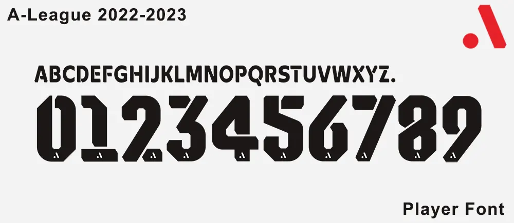 A-league 2022-2023 Font