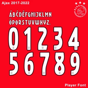 Ajax 2020-2021 Kit Font
