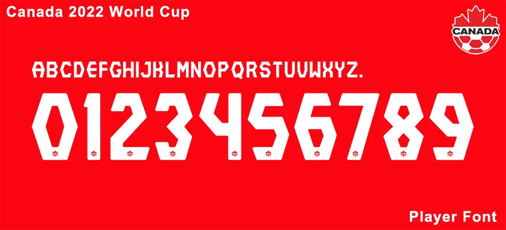 Canada 2022 World Cup Font