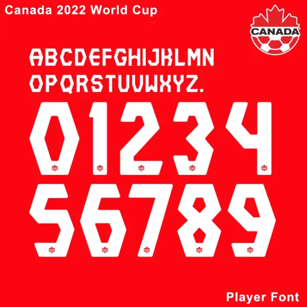 Canada 2022 World Cup Font