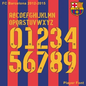 FC Barcelona 2012-15 Kit Font