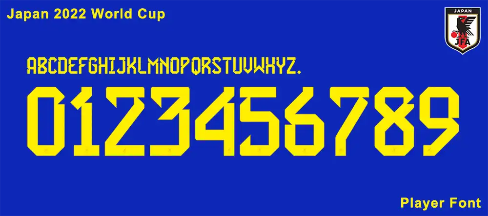 Japan 2022 World Cup Font