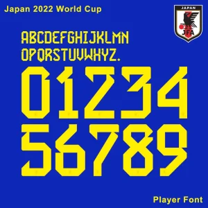 Japan 2022 World Cup Kit Font