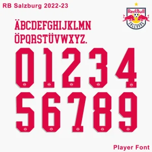 RB Salzburg 2022-23 Kit Font
