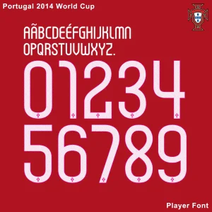 Portugal 2014 World Cup Kit Font