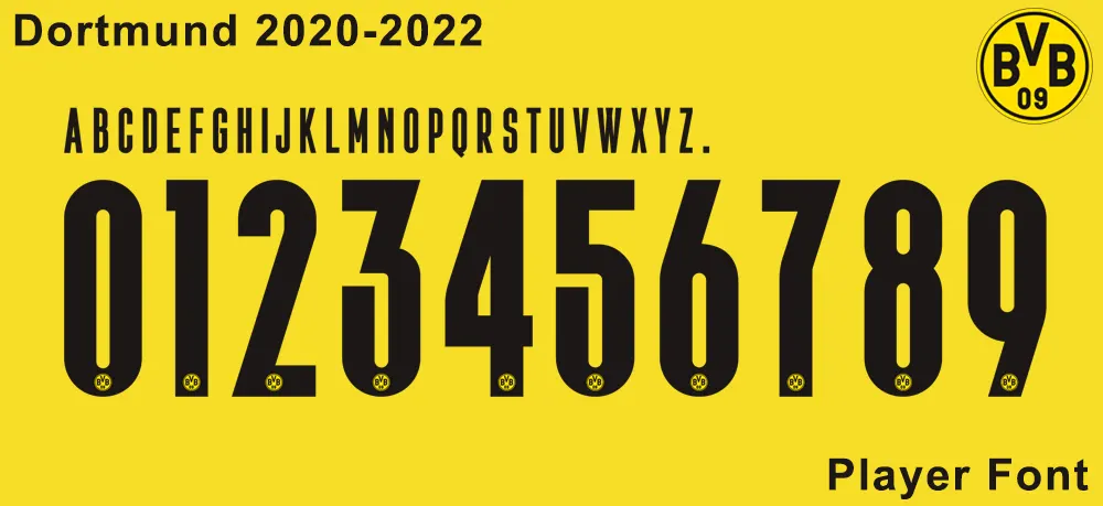 Dortmund 2020-2022 Font