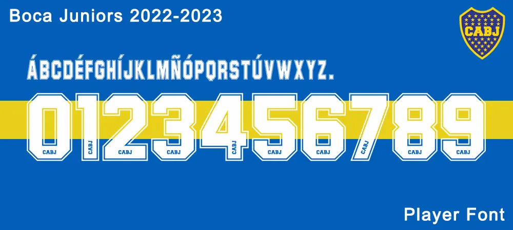 Boca Juniors 2022-2023 Font