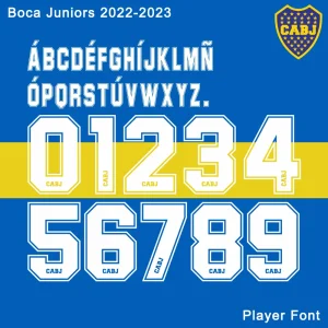 Boca Juniors 2022-2023 Fonts