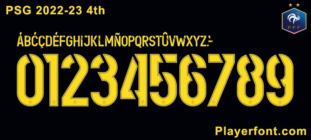 PSG 2022-23 4th Font