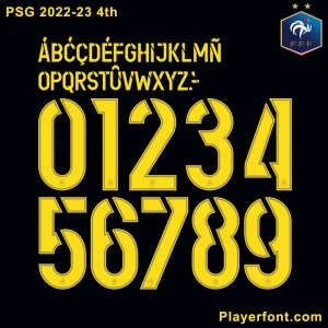 PSG 2022-23 4th Font
