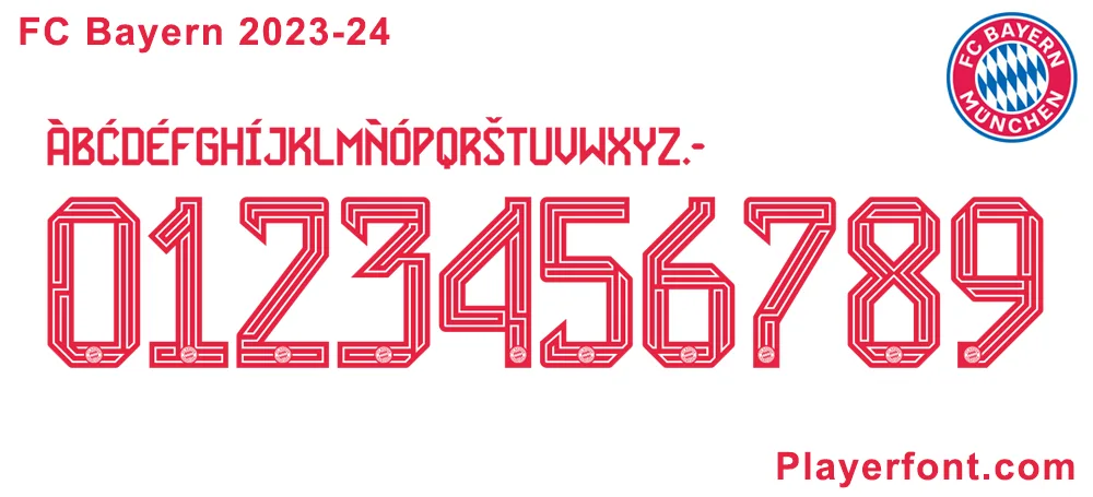 FC Bayern 2023-2024 Font