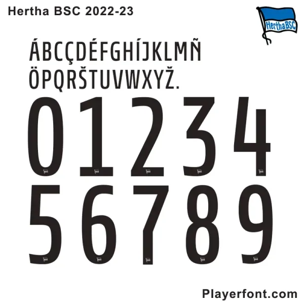 Hertha BSC 2022-23 Font