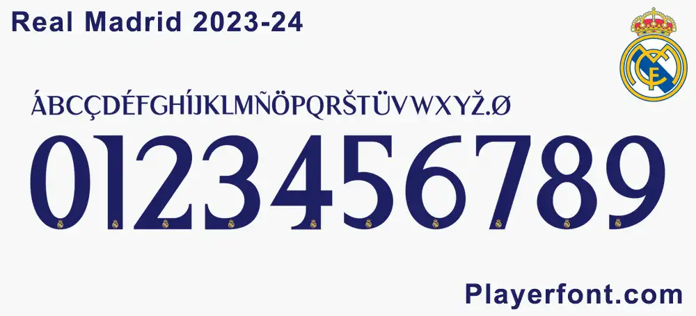 Real Madrid 2023-24 Font