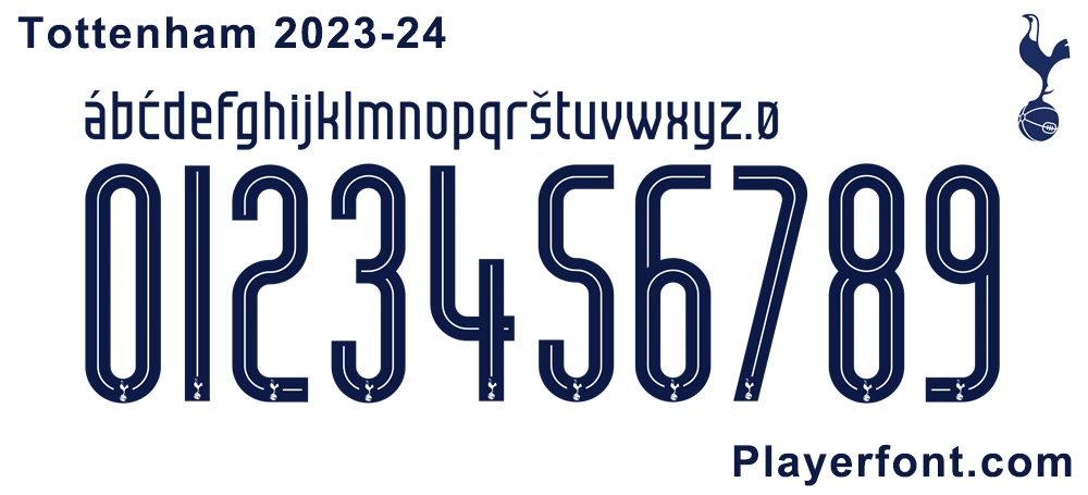 Tottenham 2023-2024 Font Download